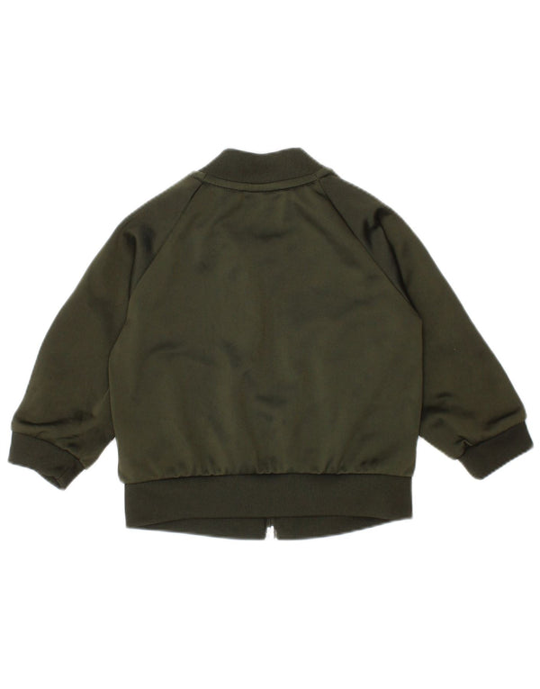 Μπουφάν ADIDAS Baby Boys αθλητική φόρμα 3-6 μηνών Χακί Πολυεστέρας