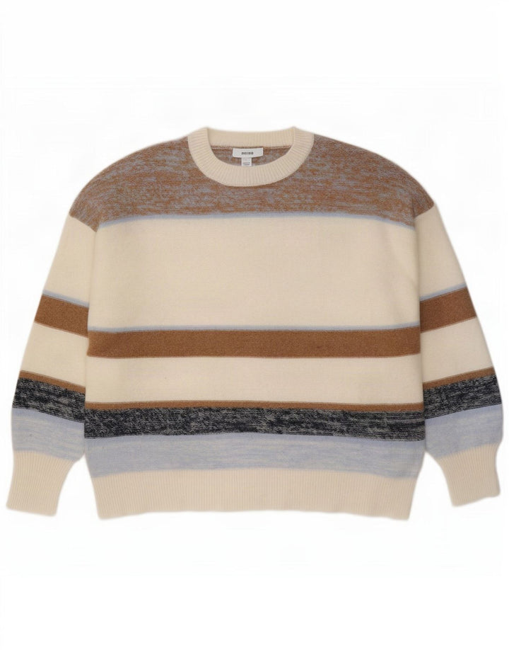Ανδρικό πουλόβερ Reiss Crew Neck Jumper Μεγάλο πολύχρωμο μαλλί ριγέ