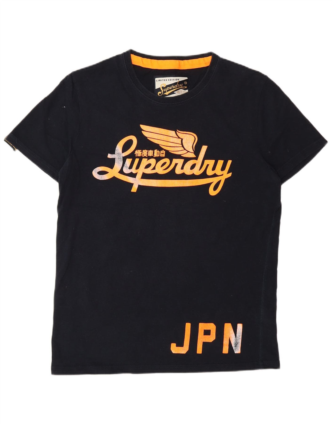 Ανδρικό γραφικό μπλουζάκι Superdry Classics Top Large Navy Blue από βαμβάκι