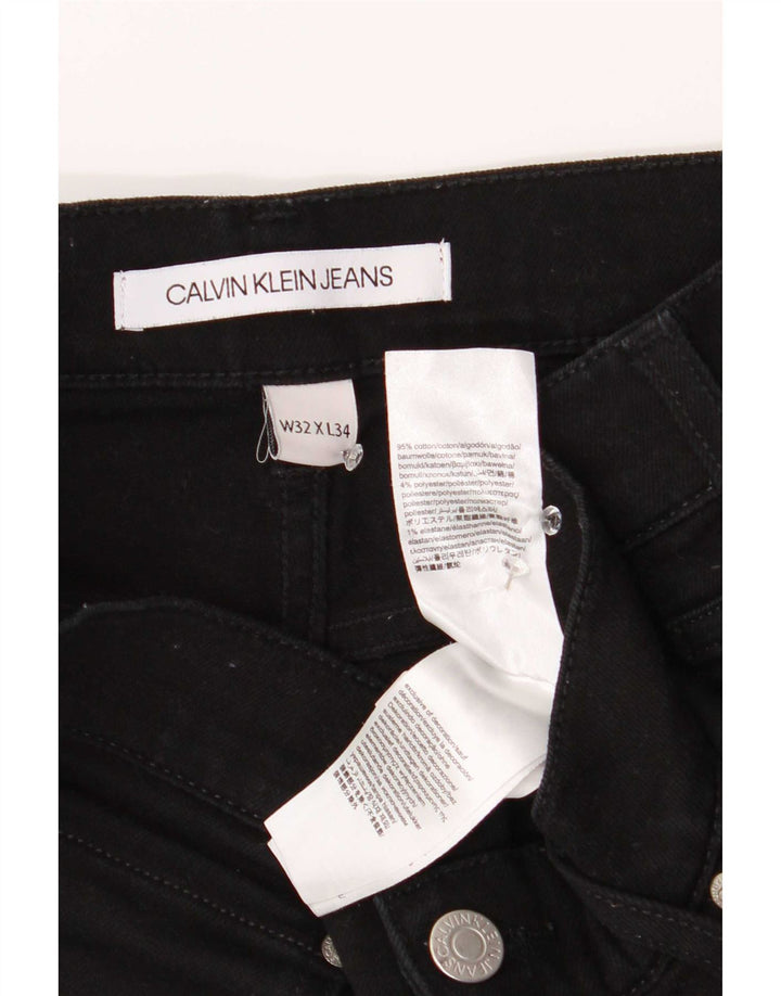 Calvin Klein Ανδρικό Slim Jeans W32 L34 Μαύρο βαμβακερό