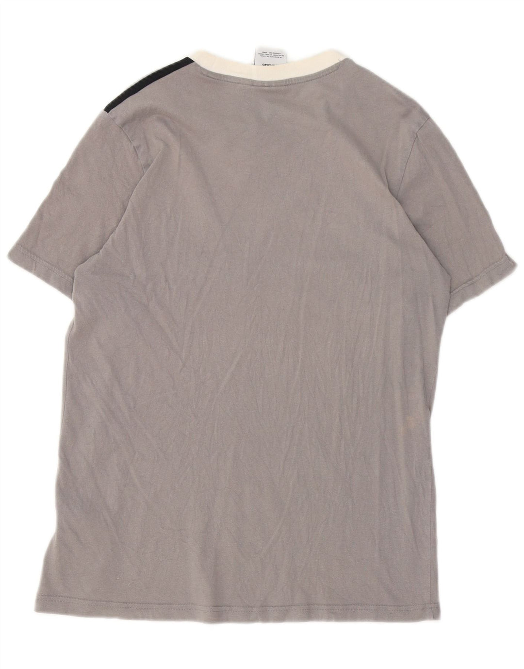 Ανδρικό T-Shirt Adidas Top Small Grey Colourblock Βαμβακερό