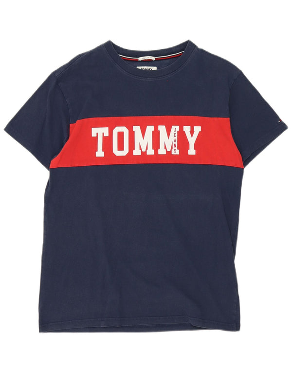 Ανδρικό γραφικό μπλουζάκι Tommy Hilfiger Top Medium Navy Blue Colourblock