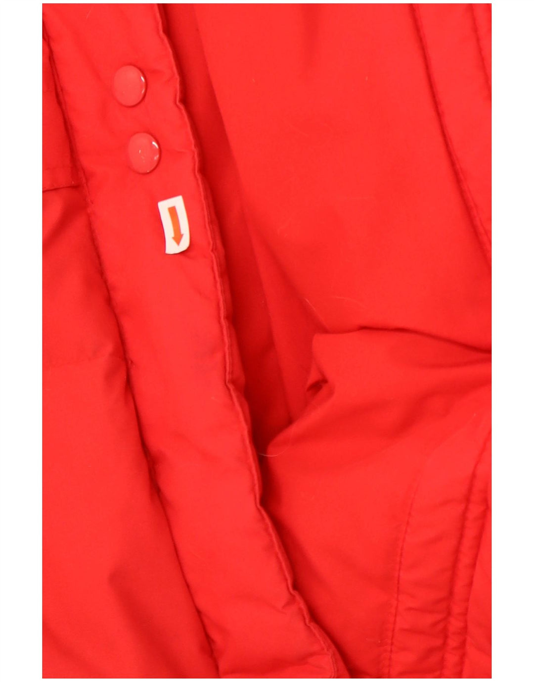 Vintage γυναικείο υπερμεγέθη παλτό με επένδυση EU 36/38 Μικρός κόκκινος πολυεστέρας