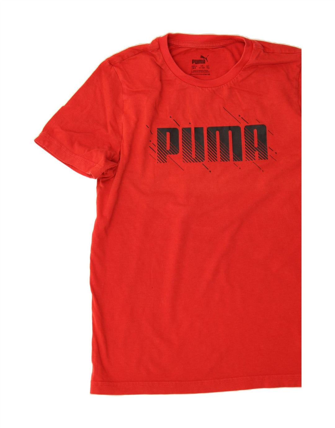 PUMA Boys Graphic T-Shirt Top 11-12 Years Red Vintage Puma and Second-Hand Puma from Messina Hembry 