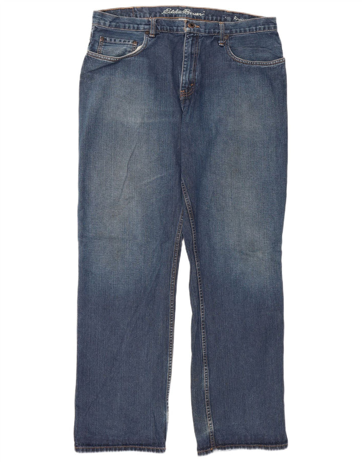 Eddie Bauer Ανδρικό τζιν ίσιο με χαλαρή εφαρμογή W38 L34 μπλε βαμβακερό