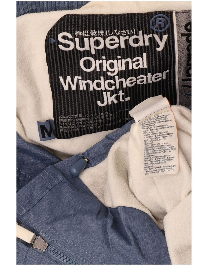 Superdry Γυναικείο Μπουφάν Windbreaker Graphic UK 14 Medium Blue
