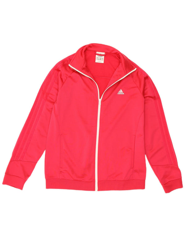 Γυναικεία αθλητική φόρμα Adidas Top Jacket UK 16/18 μεγάλο ροζ πολυεστέρας