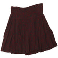 VINTAGE Womens Pleated Skirt W30 Medium Black Floral