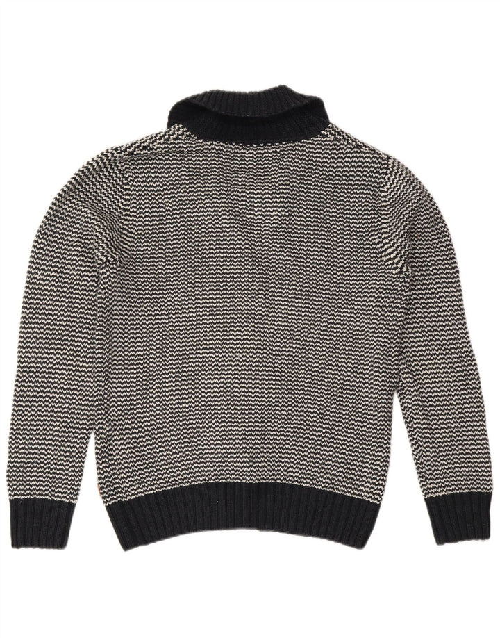 Jack & Jones Ανδρική ζακέτα πουλόβερ μεγάλο μαύρο Chevron ακρυλικό