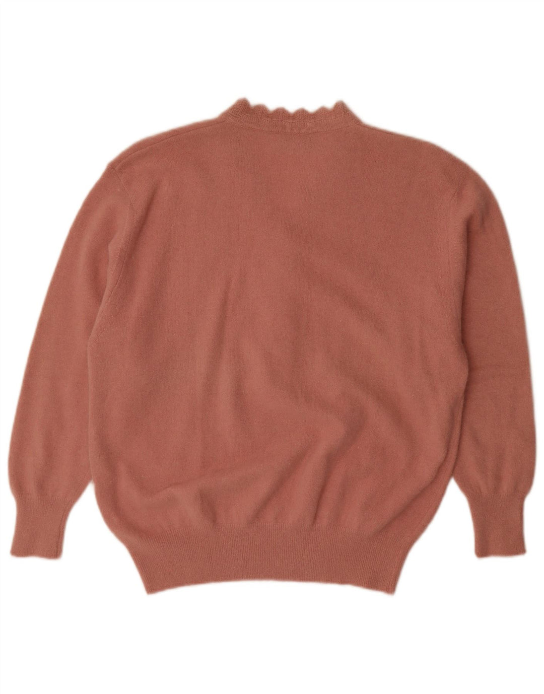 Vintage γυναικείο πουλόβερ με λαιμό και λαιμό IT 52 2XL Pink Angora