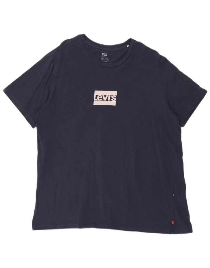 Ανδρικό γραφικό T-Shirt Levi's Top XL Navy Blue
