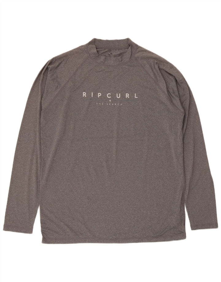 Ανδρικό Rip Curl Relaxed Fit Graphic Top Μακρύ μανίκι μεγάλο γκρι πολυεστέρας