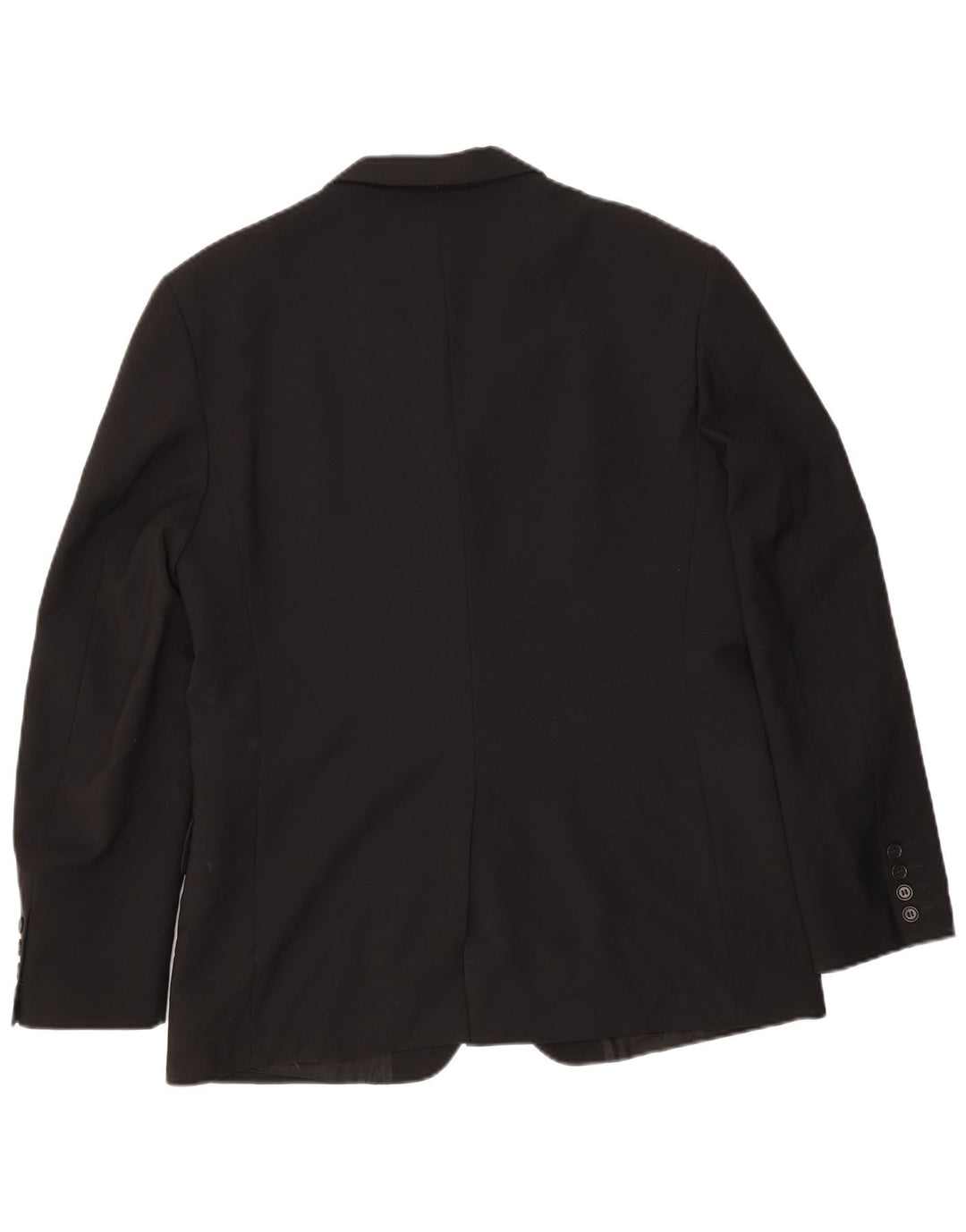 Sisley Ανδρικό τζάκετ Blazer 3 κουμπιών IT 50 μεγάλο μαύρο πολυεστέρα