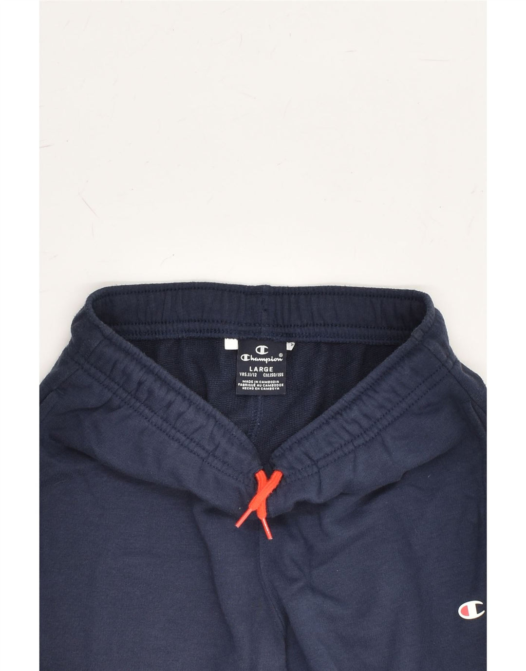 CHAMPION Boys Tracksuit Trousers Joggers 11-12 Years Large Navy Blue | Vintage Champion | Thrift | Second-Hand Champion | Used Clothing | Messina Hembry 