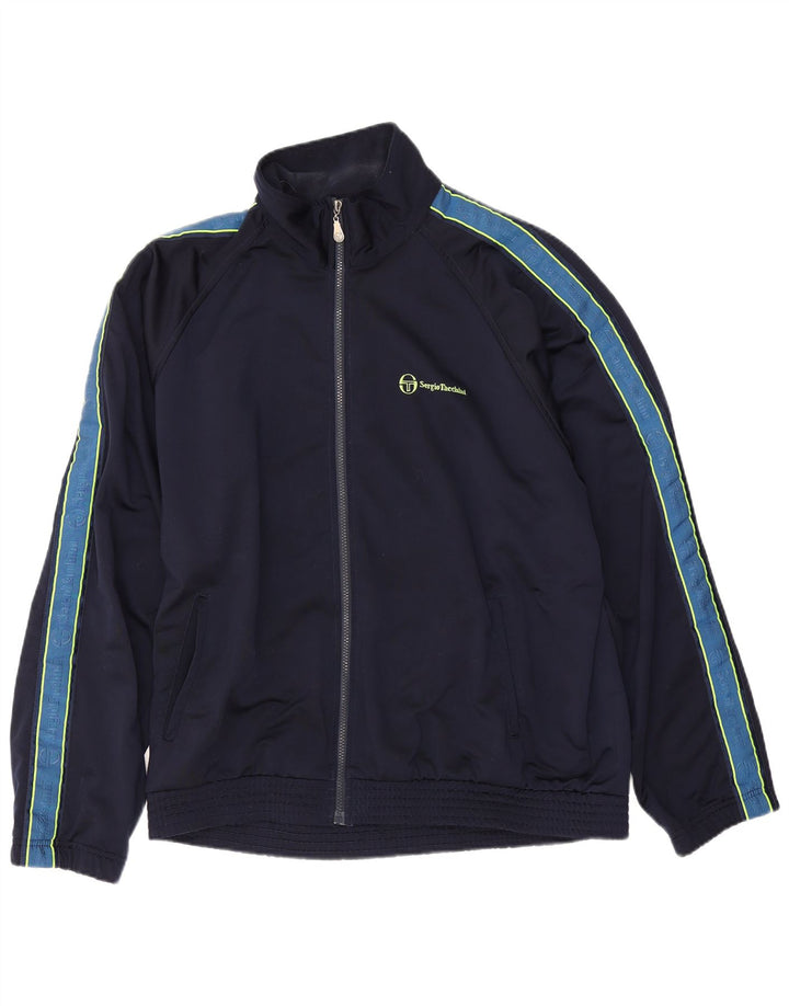 Ανδρική φόρμα Sergio Tacchini Top Jacket IT 54 XL Navy Blue Colorblock