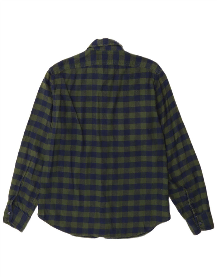 Ανδρικό φανελένιο πουκάμισο J. Crew, μεσαίο μπλε βαμβακερό