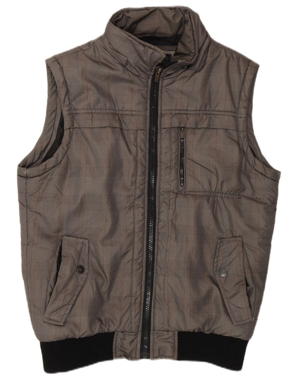 JACK & JONES Ανδρικό Gilet UK 40 Large Grey Check