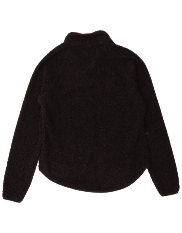 Vintage Γυναικείο Fleece Jacket UK 14 Medium Navy Blue
