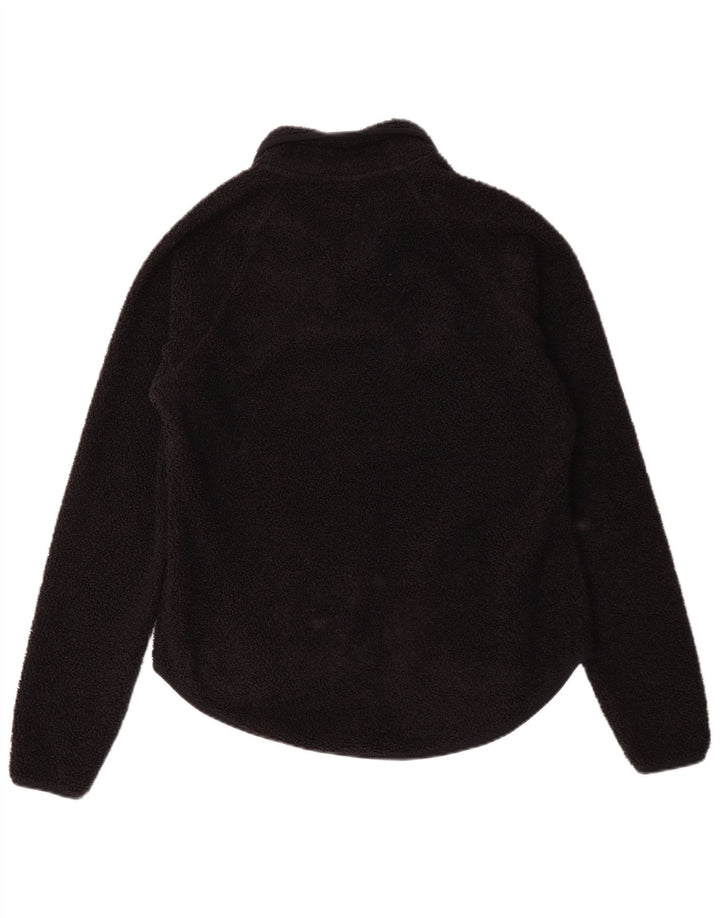 Vintage Γυναικείο Fleece Jacket UK 14 Medium Navy Blue