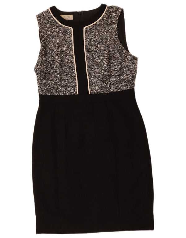 Γυναικείο αμάνικο φόρεμα Hobbs UK 12 Medium Black Flecked Polyester