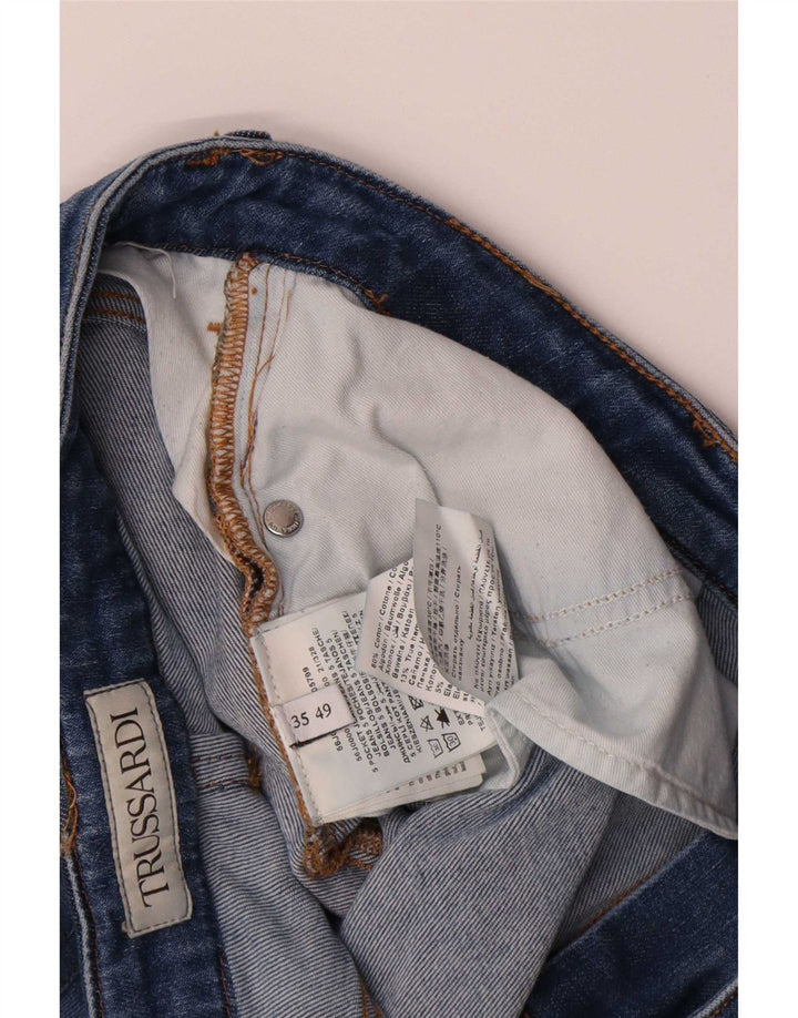 Γυναικείο τζιν Trussardi ίσιο W35 L26 Μπλε βαμβακερό