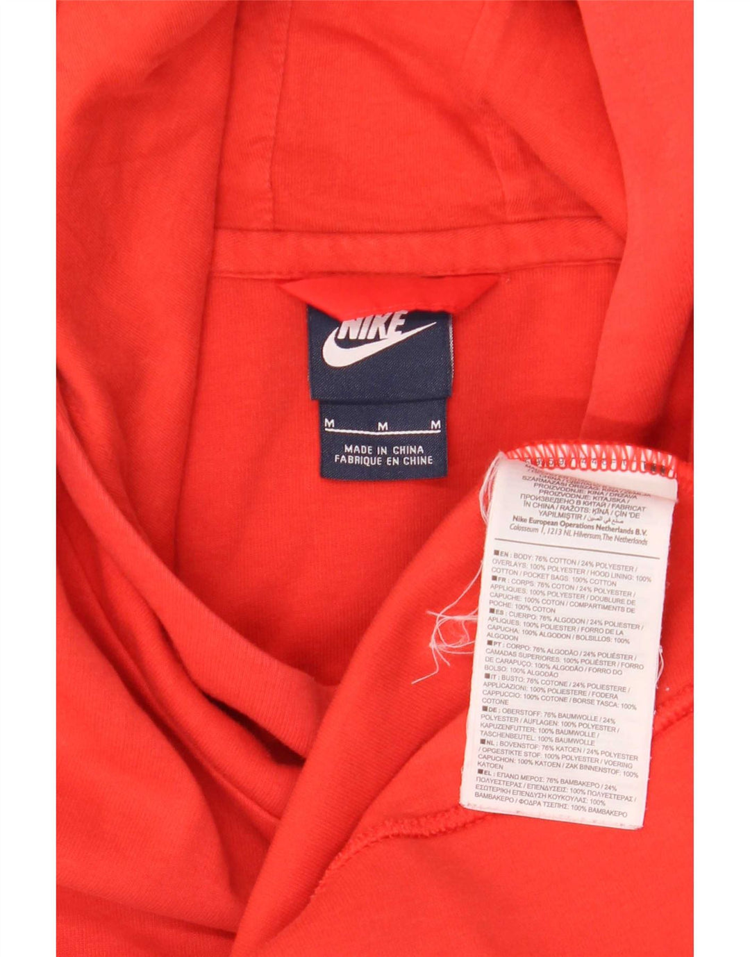 Ανδρικό φούτερ Nike, μεσαίο κόκκινο βαμβακερό