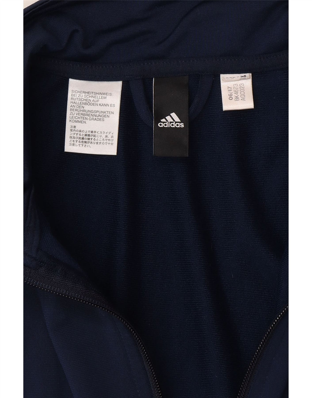 Γυναικεία αθλητική φόρμα ADIDAS Top Jacket UK 14 Medium Navy Blue