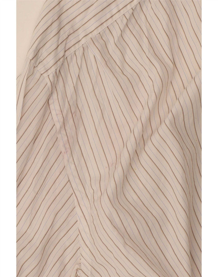 Ανδρικό πουκάμισο Massimo Dutti Μέγεθος 40 15 1/2 Μέτριο Λευκό ριγέ
