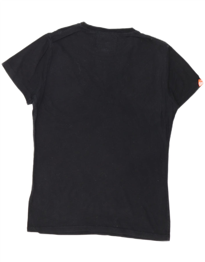 Ανδρικό T-Shirt SUPERDRY Top Μεσαίο μαύρο βαμβακερό