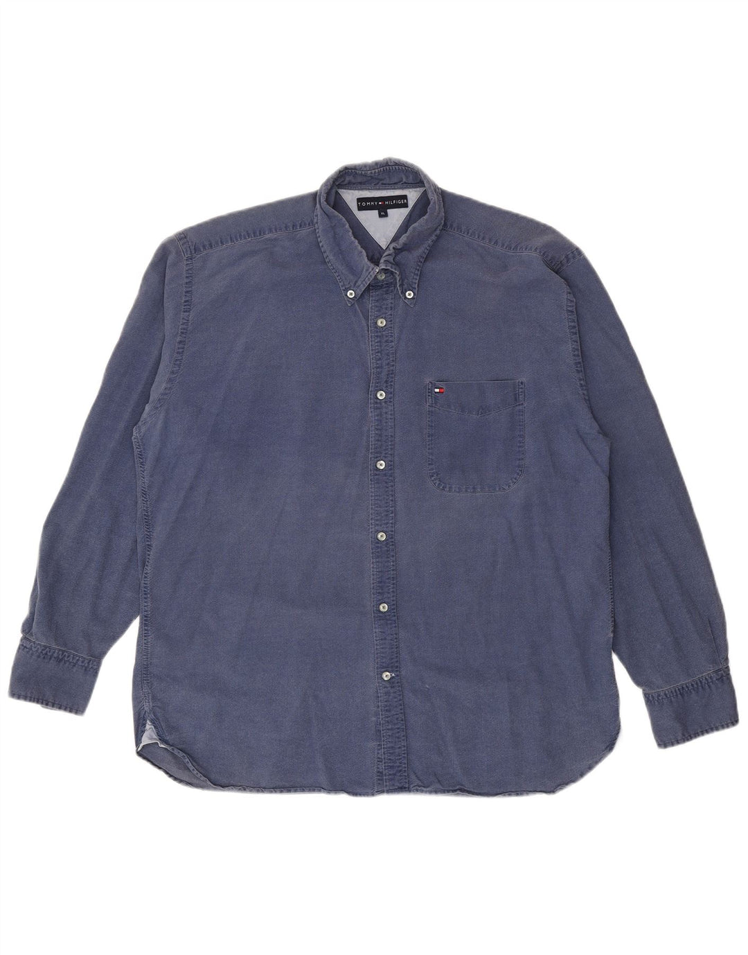 Ανδρικό πουκάμισο Tommy Hilfiger XL Μπλε βαμβακερό