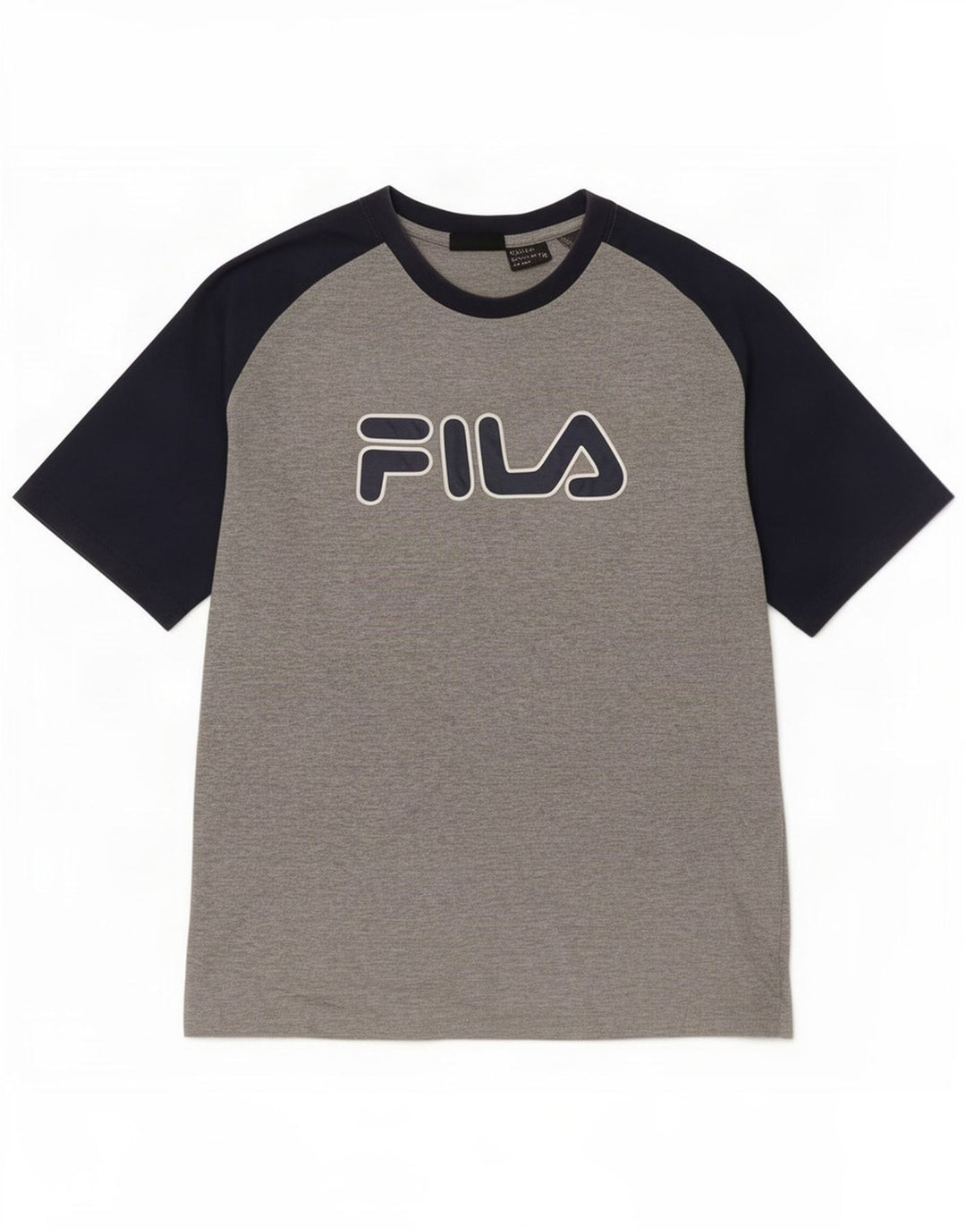 Ανδρικό γραφικό T-Shirt Fila Top Small Grey Colourblock