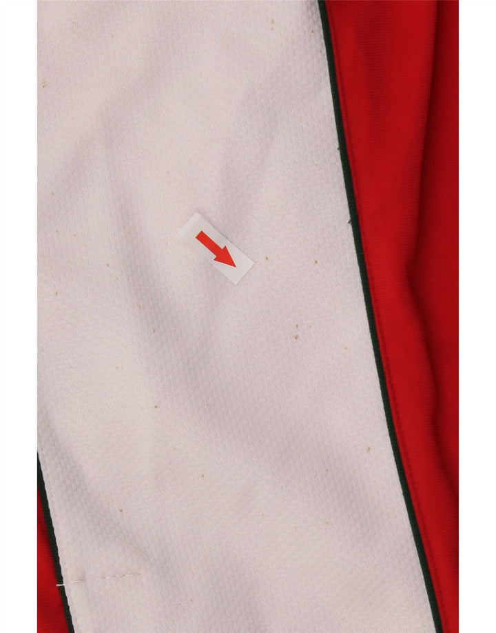 Vintage γυναικεία αθλητική φόρμα παντελόνι IT 40 Small Red Colourblock Πολυεστέρας