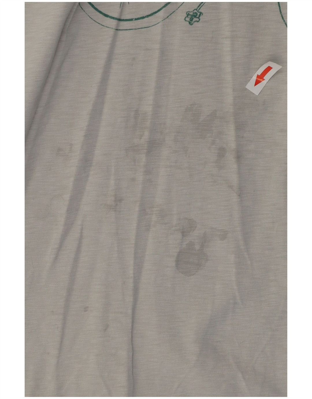 White Stuff Ανδρικό γραφικό T-Shirt Top Μεσαίο γκρι βαμβακερό