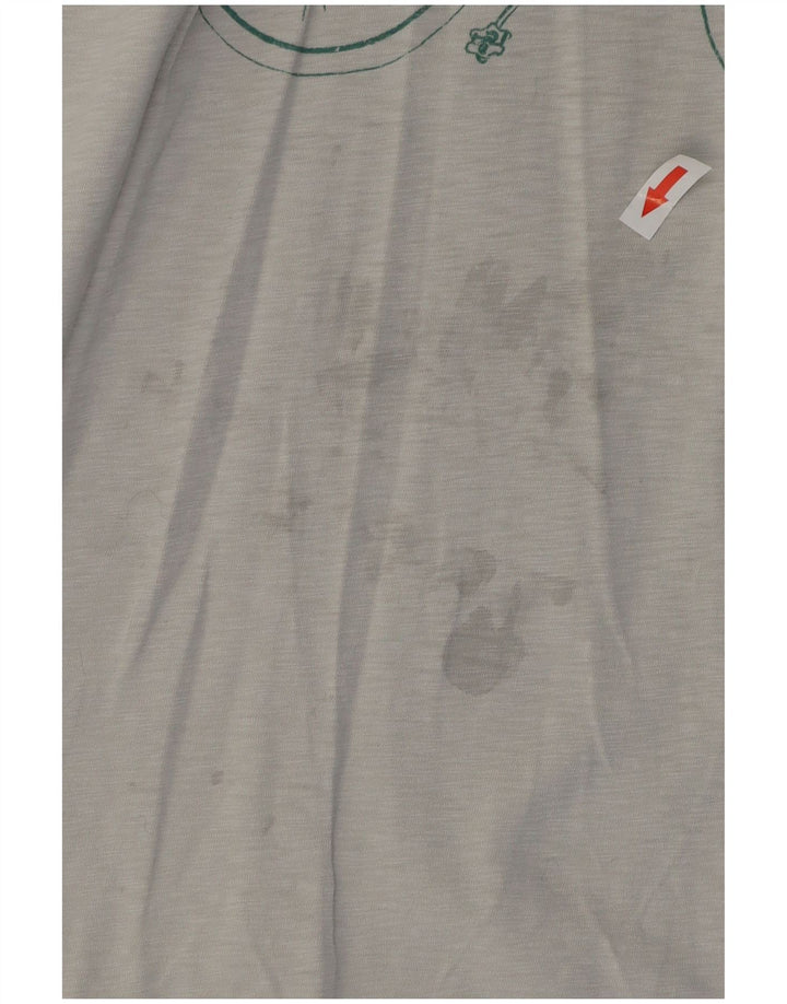 White Stuff Ανδρικό γραφικό T-Shirt Top Μεσαίο γκρι βαμβακερό
