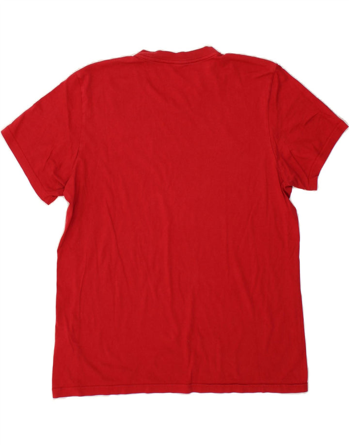 ADIDAS Mens T-Shirt Top Large Red Cotton Vintage Adidas and Second-Hand Adidas from Messina Hembry 