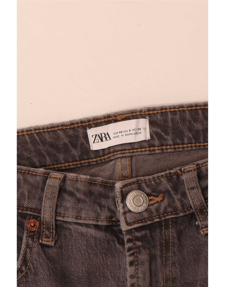 Zara Γυναικείο Straight Jeans EU 40 Medium W30 L29 Grey