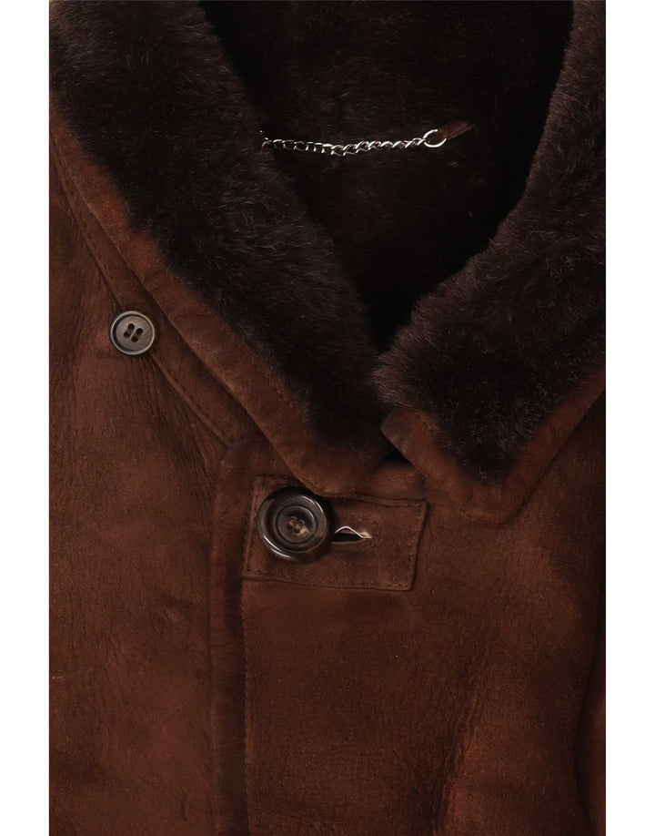 Mabrun Ανδρικό Shearling Jacket IT 56 3XL Καφέ