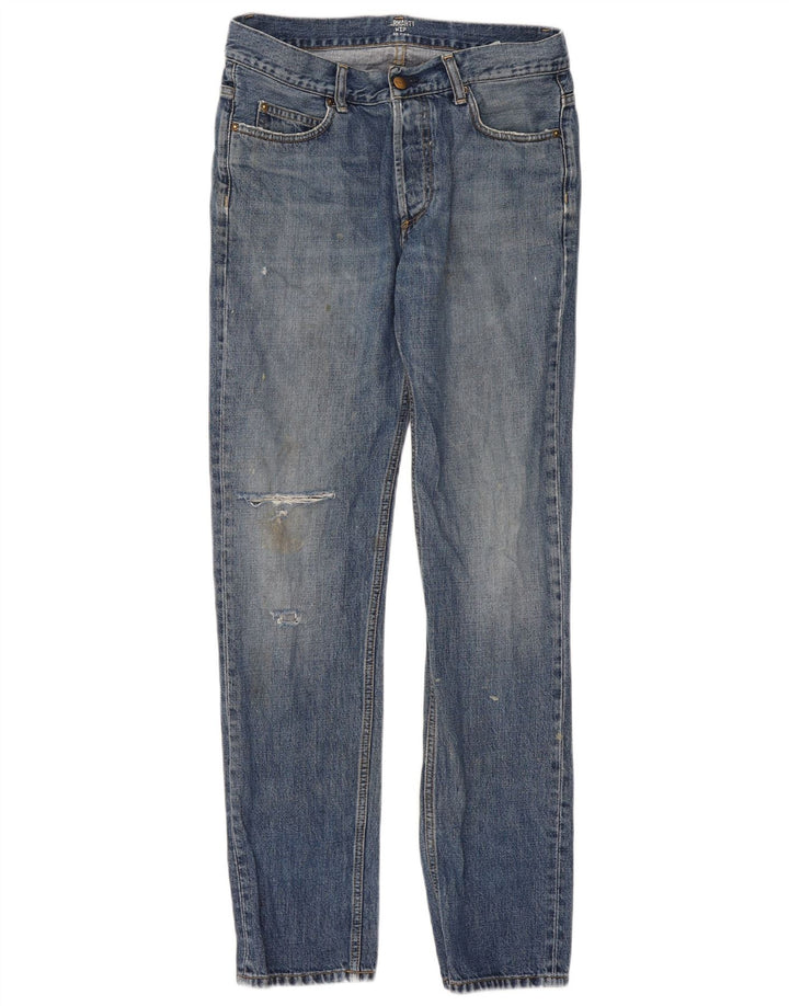 Carhartt Womens Texas Distressed Slim Jeans W30 L32 Blue Cotton