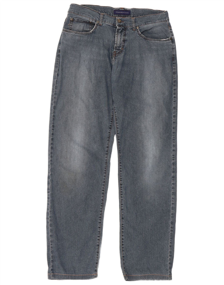 Ανδρικό τζιν Trussardi ίσιο W34 L32 Μπλε βαμβακερό