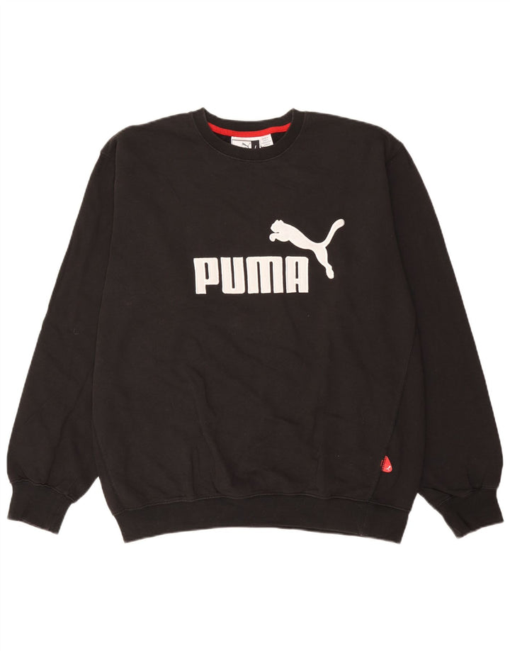 Ανδρικό γραφικό φούτερ Puma Jumper μεγάλο μαύρο βαμβακερό