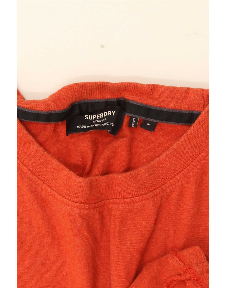 Ανδρικό T-Shirt Superdry Top μεγάλο κόκκινο βαμβακερό