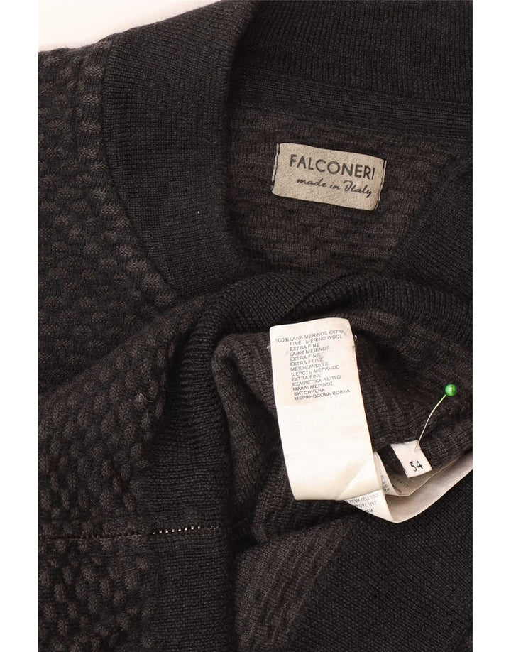Ανδρική ζακέτα Falconeri IT 54 XL Γκρι μαλλί