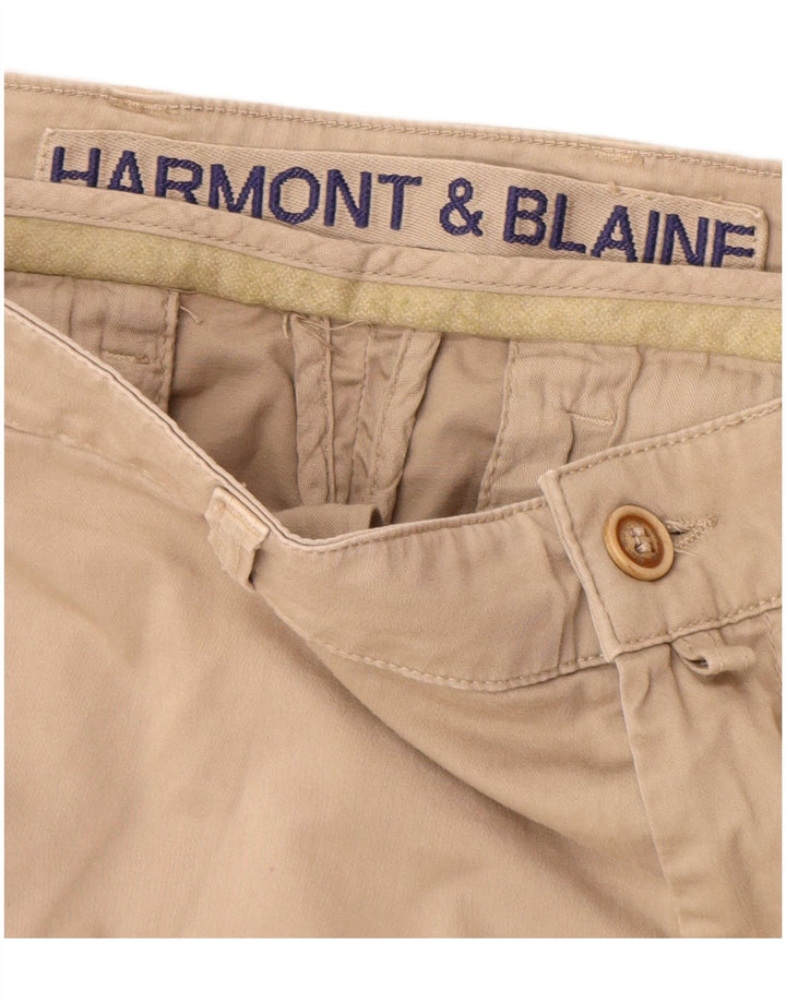 HARMONT & BLAINE Ανδρικό σορτς Chino IT 52 XL W34 Μπεζ βαμβακερό