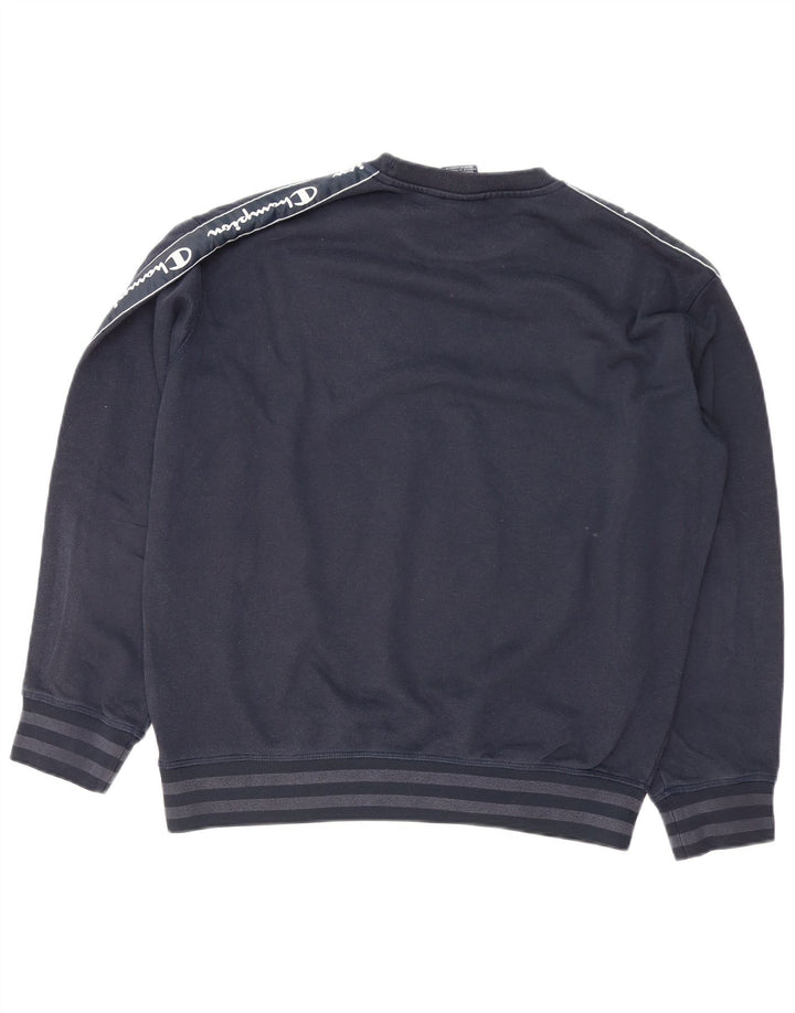 Ανδρικό γραφικό φούτερ Champion Jumper Medium Navy Blue Cotton