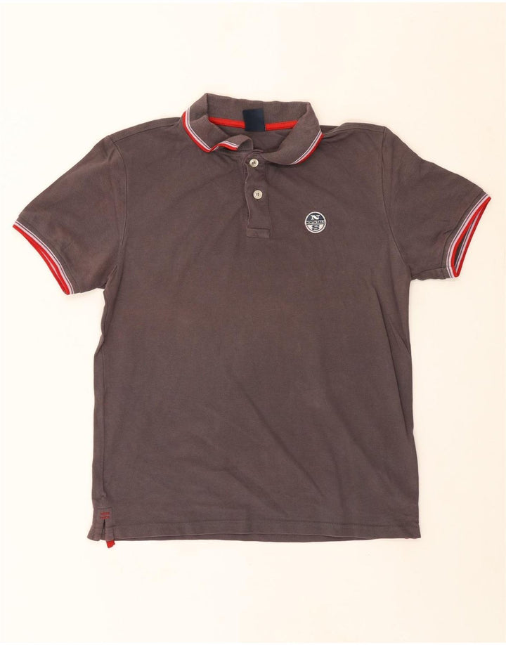 NORTH SAILS Mens Polo Shirt Small Grey Cotton Vintage North Sails and Second-Hand North Sails from Messina Hembry 