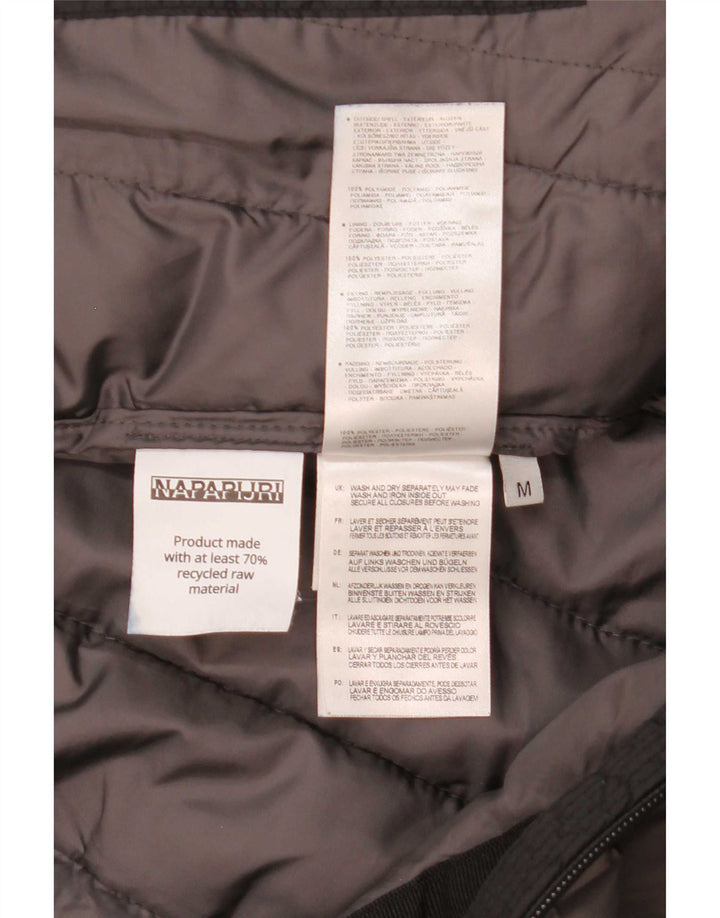 Ανδρικό μπουφάν Napapijri με κουκούλα UK 38 Medium Black Colourblock