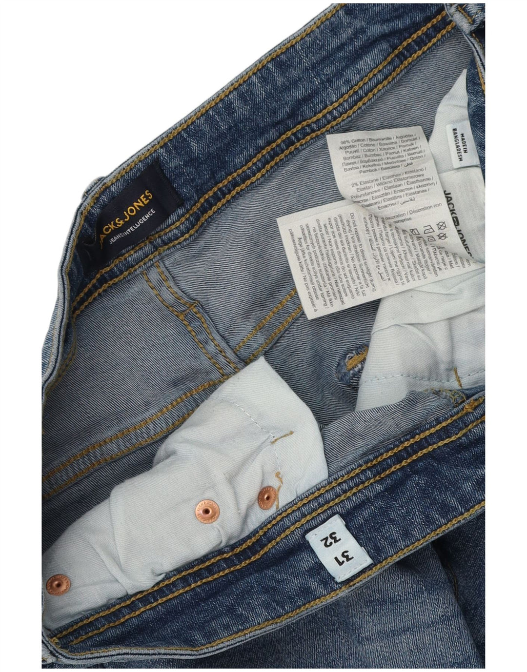 Jack & Jones Ανδρικό Τζιν GLENN Slim W31 L32 Μπλε βαμβακερό