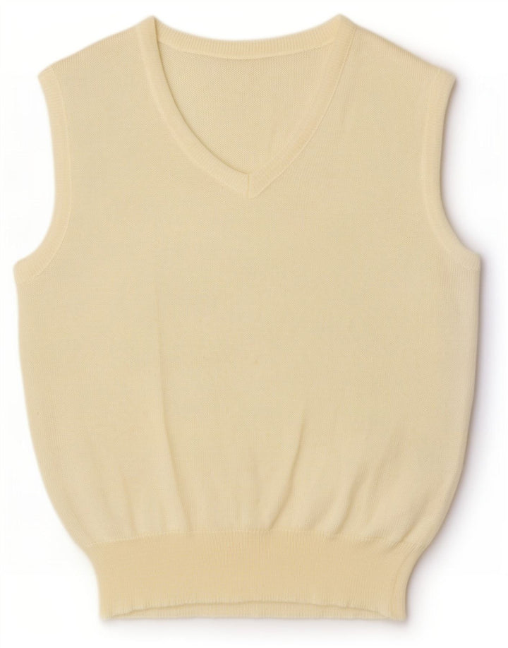 Vintage γυναικείο γιλέκο Tank Top EU 38 Medium Off White Viscose