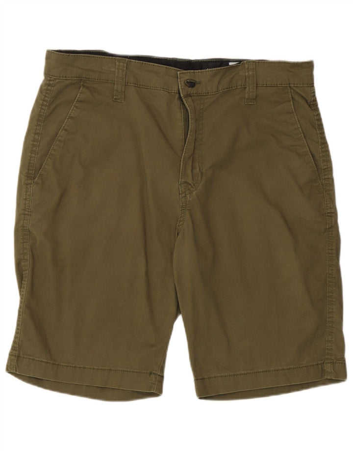 Ανδρικό σορτς Chino Volcom W32 από μεσαίο χακί βαμβακερό