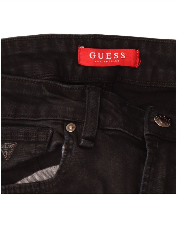 Guess Ανδρικό Slim Jeans W31 L31 Μαύρο βαμβακερό